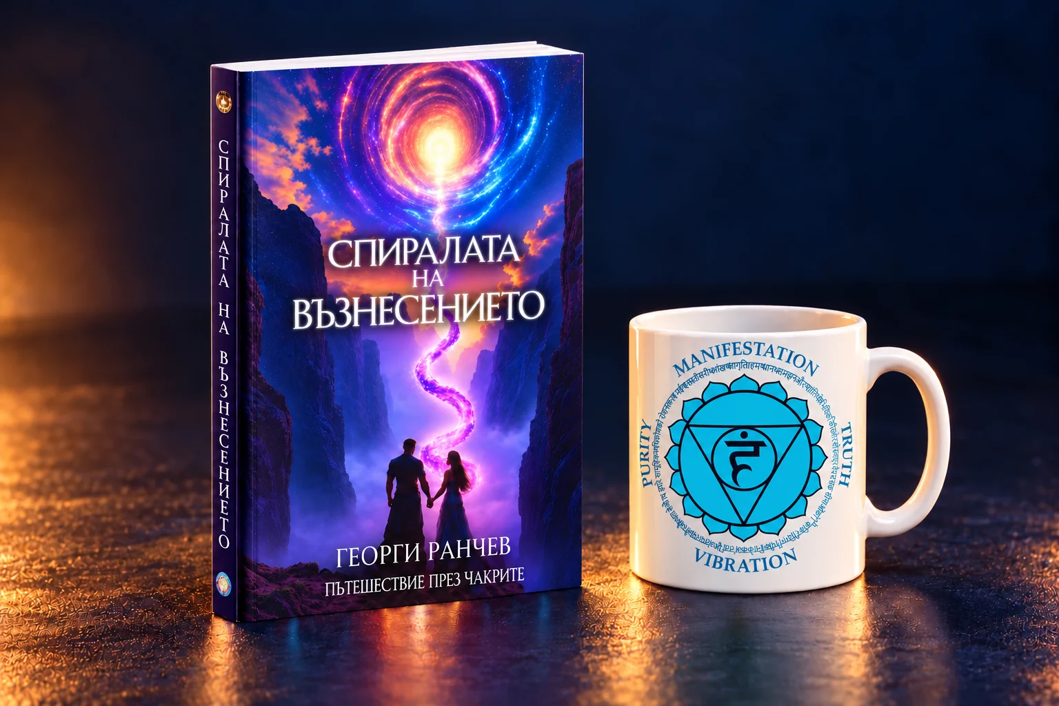 Гърлена чакра — чаша и българска Спирала